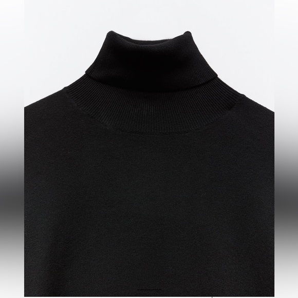 NWT! Zara Turtleneck Black Sweater! Size L! - Picture 5 of 7